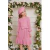 imageGRACE KARIN Girls Sweater Dress Cable Knit Long Sleeve Fall Winter Dress for Girl with Belt Sizes 614Medium Pink