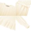 imageGRACE KARIN Girls Sweater Dress Cable Knit Long Sleeve Fall Winter Dress for Girl with Belt Sizes 614Offwhite