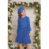 imageGRACE KARIN Girls Sweater Dress Cable Knit Long Sleeve Fall Winter Dress for Girl with Belt Sizes 614Royal Blue