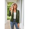 imageGRACE KARIN Womens Casual Draped Open Front Cropped Cardigan Long Sleeve Sweater Peplum Knit OutwearWarm Army Green