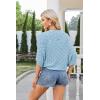 imageGRACE KARIN Womens Crochet Summer Cardigan Shrug 2024 Lightweight Open Front HollowOut Batwing Cardigan Sweater OutwearBlue Gray