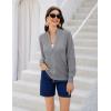 imageWomens 2024 Summer Mesh Cardigan Lightweight Long Sleeve Zip Up Crochet Knit Sweater Jacket Athleisure OutfitsGray