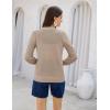 imageWomens 2024 Summer Mesh Cardigan Lightweight Long Sleeve Zip Up Crochet Knit Sweater Jacket Athleisure OutfitsKhaki