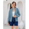 imageWomens 2024 Summer Mesh Cardigan Lightweight Long Sleeve Zip Up Crochet Knit Sweater Jacket Athleisure OutfitsLight Blue