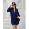 imageWomens 2024 Summer Mesh Cardigan Lightweight Long Sleeve Zip Up Crochet Knit Sweater Jacket Athleisure OutfitsNavy Blue