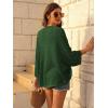 imageGRACE KARIN Open Front 34 Sleeve Batwing Cardigan for Women Lightweight Crochet Summer Cardigan HollowOut Cover UpsGreen