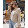 imageGRACE KARIN Women Sweater Blazer Casual Work Croppped Cardigan Lightweight Button Front Short Knit Blazer Jacket SXXLLight Khaki