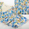 imageGRACE KARIN Womens 2024 Floral Summer Long Midi Dress V Neck Short Sleeve Ruffle Tiered Layered Boho Swing DressesYellow Blue Floral