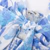 imageGRACE KARIN Womens 2024 Summer Beach Dress Floral V Neck Tie Front Spaghetti Strap Flowy Long Dress Boho Maxi DressWhite Blue Floral