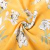 imageGRACE KARIN Womens 2024 Summer Beach Dress Floral V Neck Tie Front Spaghetti Strap Flowy Long Dress Boho Maxi DressYellow White Floral