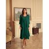 imageGRACE KARIN Women Dresses for Party Formal 2024 Mother of The Bride Dress Wedding Guest Dress with Sequin Jacket LongDark Green