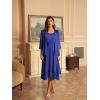 imageGRACE KARIN Women Dresses for Party Formal 2024 Mother of The Bride Dress Wedding Guest Dress with Sequin Jacket LongRoyal Blue