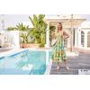 imageGRACE KARIN Womens 2024 Summer Floral Boho Dress Square Neck Strapped Swing A Line Beach Long Maxi DressGreen Yellow
