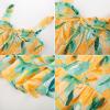 imageGRACE KARIN Womens 2024 Summer Floral Boho Dress Square Neck Strapped Swing A Line Beach Long Maxi DressGreen Yellow