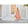 imageGRACE KARIN Womens 2024 Summer Floral Boho Dress Square Neck Strapped Swing A Line Beach Long Maxi DressOrange Flower