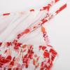 imageGRACE KARIN Womens Spaghetti Strap Floral Dress Ruffle Hem Pleated Casual Summer Dress Boho Flowy Midi Beach DressRed Floral 3