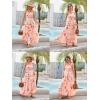 imageGRACE KARIN Womens Summer Dresses 2024 Halter Neck Sleeveless Smocked Backless Cut Out Floral Flowy A Line Maxi DressPurple Pink