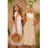 imageGRACE KARIN Womens Summer Sleeveless Tank Dress A Line Midi Dress Cotton Crewneck Casual Holiday Dress with PocketsApricot