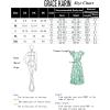 imageGRACE KARIN Womens V Neck Ruffle Sleeve Summer Dress 2024 Split Flowy Tiered Midi Dress Wedding Guest Cocktail DressesLight Yellowplain