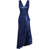 imageGRACE KARIN Womens Sequin Dress Sleeveless Cockatil Dress High Low Hem Wedding Party Ruffle Maxi Dress Evening GownNavy
