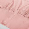 imageGRACE KARIN 2024 Women Short Sleeve Crochet Cardigan Summer Draped VNeck Bolero Shrug Sweater Hollow Out Beach Cover UpPink