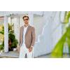imageGRACE KARIN Casual Blazer for Men Slim Fit Mens Suit Jacket Lightweight Sport Coat Two ButtonDark Khaki