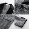 imageGRACE KARIN Mens Shiny Sequin Blazer One Button Suit Jacket Shawl Lapel Tuxedo Party Dinner PromSilver