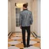imageGRACE KARIN Mens Shiny Sequin Blazer One Button Suit Jacket Shawl Lapel Tuxedo Party Dinner PromSilver