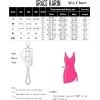 imageGRACE KARIN Swim Dress One Piece Swimsuit Women Tummy Control Bathing Suit Tie Knot V Neck Swimdress SwimwearRose Redno Pinstripe