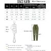 imageGRACE KARIN Womens Casual High Waist Pencil Pants with Pockets BowKnot Cropped Paper Bag Pants for WorkGreen