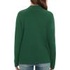 imageGRACE KARIN Womens Open Front Sweater Blazer Lapel Cardigan Sweater Long Sleeve Knitted Blazer Jackets with PocketsDark Green
