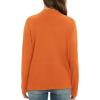 imageGRACE KARIN Womens Open Front Sweater Blazer Lapel Cardigan Sweater Long Sleeve Knitted Blazer Jackets with PocketsOrange