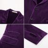 imageGRACE KARIN Mens Velvet Blazer Two Button Slim Fit Suit Jacket Sports Coats for Men Prom Wedding Dinner PartyPurple