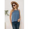 imageGRACE KARIN Sequin Halter Tops for Women Sleeveless Dressy Sparkle Tank Camisole Tops Party Club Cocktail Vest ShirtGrey Blue