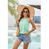 imageGRACE KARIN Sequin Halter Tops for Women Sleeveless Dressy Sparkle Tank Camisole Tops Party Club Cocktail Vest ShirtLake Green