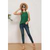 imageGRACE KARIN Sequin Halter Tops for Women Sleeveless Dressy Sparkle Tank Camisole Tops Party Club Cocktail Vest ShirtPure Green