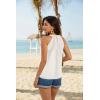 imageGRACE KARIN Sequin Halter Tops for Women Sleeveless Dressy Sparkle Tank Camisole Tops Party Club Cocktail Vest ShirtWhite
