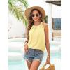 imageGRACE KARIN Sequin Halter Tops for Women Sleeveless Dressy Sparkle Tank Camisole Tops Party Club Cocktail Vest ShirtYellow