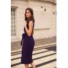 imageGRACE KARIN Womens Wear to Work Dress 2025 Surplice Neck Sleeveless Ruched Wrap Office Pencil DressesRose Purple