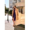 imageGRACE KARIN Womens Wear to Work Dress 2025 Surplice Neck Sleeveless Ruched Wrap Office Pencil DressesRose Purple