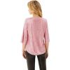 imageWomens Sparkle Sequin Party Blouse Tops Shimmer Glitter 34 Slit Sleeve Dressy TopsLight Pink