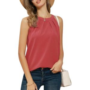 imageGRACE KARIN Sequin Halter Tops for Women Sleeveless Dressy Sparkle Tank Camisole Tops Party Club Cocktail Vest ShirtOrange Red