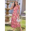 imageGRACE KARIN 2025 Womens Summer Floral Print Dress Sleeveless Casual Flowy Sundress A Line Ruffle Wedding Guest OutfitPink Yellow Floral