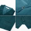 imageGRACE KARIN Boys Formal Suit Vest 4 Button 2 Piece Tuxedo Dress Vest with Bow Tie 512YGreen