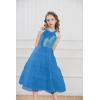 imageGRACE KARIN Girls Halter Neck Sequin Dress Sparkly Formal Party Prom Pageant Graduation Tulle Dresses Size 512Blue