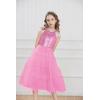 imageGRACE KARIN Girls Halter Neck Sequin Dress Sparkly Formal Party Prom Pageant Graduation Tulle Dresses Size 512Pink