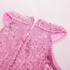 imageGRACE KARIN Girls Halter Neck Sequin Dress Sparkly Formal Party Prom Pageant Graduation Tulle Dresses Size 512Pink
