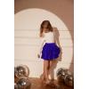 imageGRACE KARIN Girls Sequin Skirt Girls Fashion Party Three Layer Ruffle Skirt 514YDark Blue