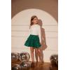 imageGRACE KARIN Girls Sequin Skirt Girls Fashion Party Three Layer Ruffle Skirt 514YDark Green
