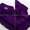 imageGRACE KARIN Girls Sequin Skirt Girls Fashion Party Three Layer Ruffle Skirt 514YDark Purple